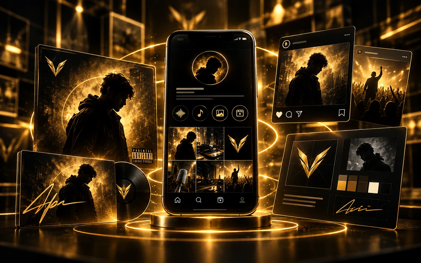 VOXRYN artist branding, cover artwork and visual identity showcase